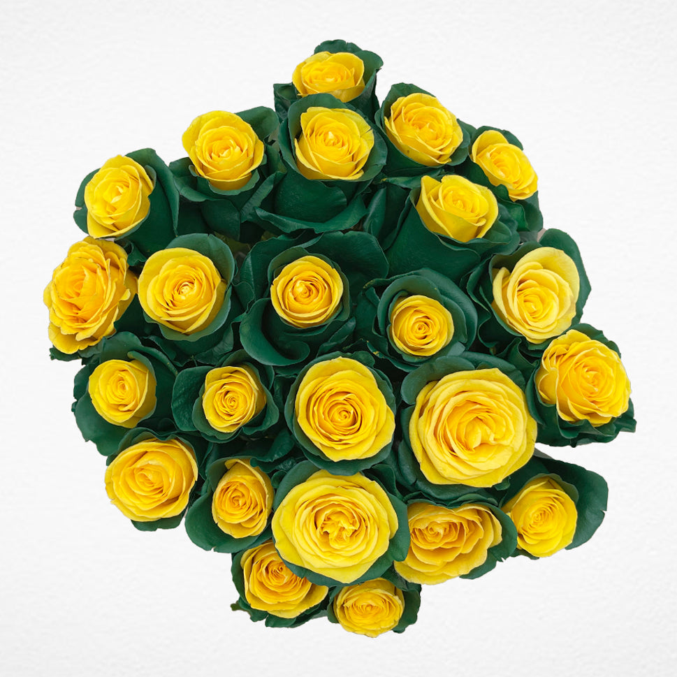Yellow roses bouquet for birthday