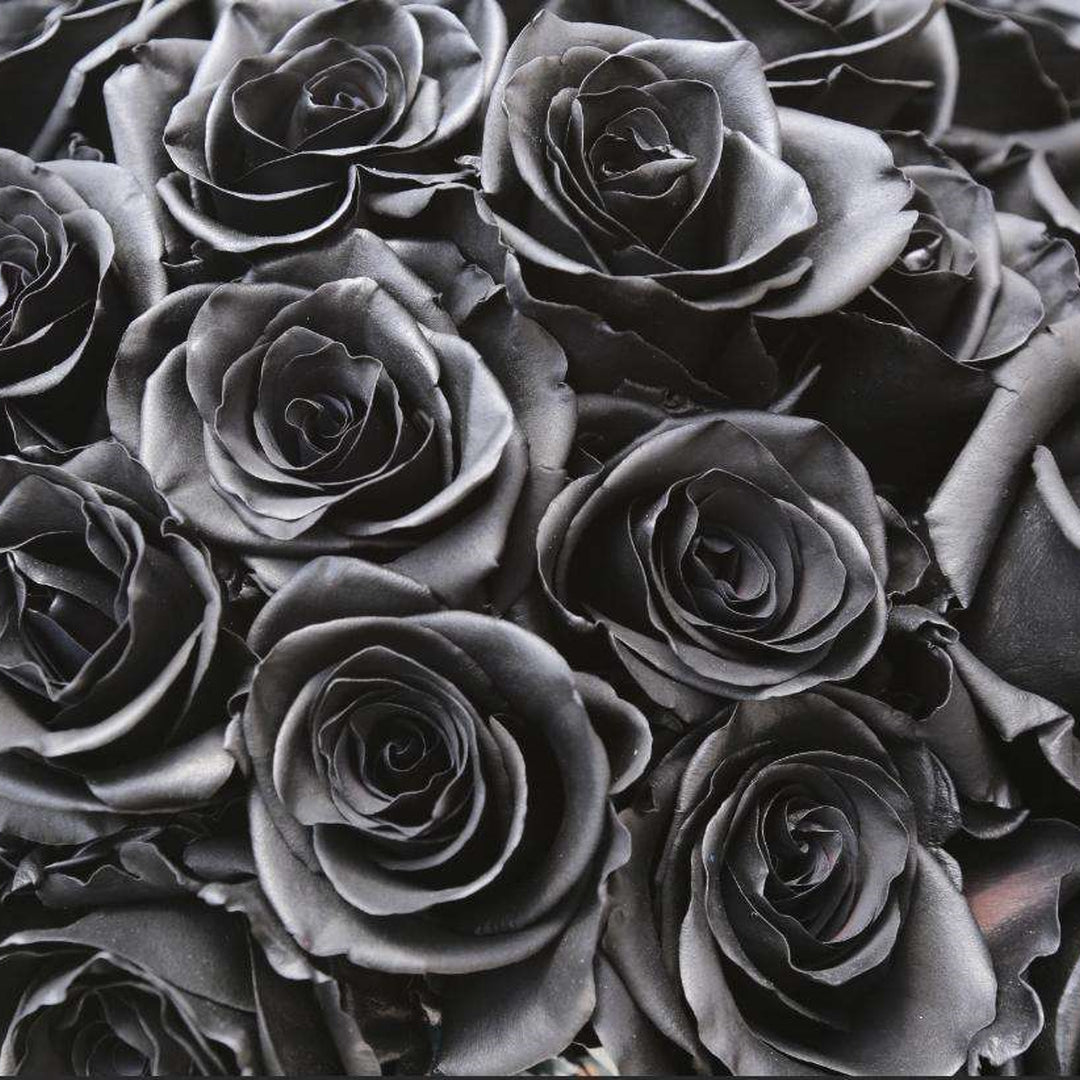 Real Black Roses Bouquet